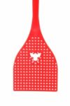 Flies Swatter Household Object On White Stock Photo