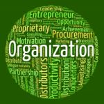 Organization Word Indicates Structuring Consortium And Text Stock Photo