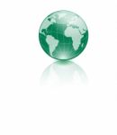 Green World Globe Stock Photo