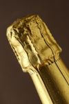 Champagne Cork Foil Stock Photo