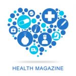 Health Magazine Means Media Healthcare And Well Stock Photo