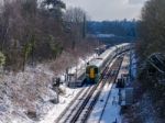 East Grinstead, West Sussex/uk - February 27 : Train At East Gri Stock Photo