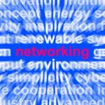 Networking Word Means Making Contacts And Business Networks Stock Photo