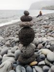 Pile Of Pebbles Balanced Stock Photo