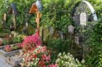 Well Kept Graveyard At The Maria Hilf Pilgrimage Church In Halls Stock Photo