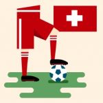 Switzerland National Soccer Kits Stock Photo