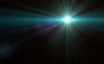Abstract Digital Lens Flare With Black Background Stock Photo