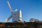 Clayton, East Sussex/uk - January 3 : Jack And Jill Windmills On Stock Photo