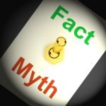 Fact Myth Switch Shows Correct Honest Answers Stock Photo