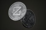 Dark Zcoin Coins Stock Photo