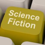 Science Fiction Key Shows Sci Fi Books And Movies Stock Photo