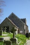 Bramber, West Sussex/uk - April 20 : Exterior View Of St Nichola Stock Photo