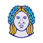 Ceres Roman Agricultural Deity Mascot Stock Photo