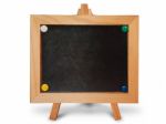 Black Board Wood Frame Stock Photo