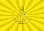 Yoga Lotus Position Stock Photo