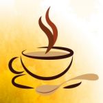Coffee Beverage Represents Caffeine Cafe And Cafeteria Stock Photo