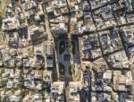 View Of The Independence Square From Above, Montevideo, Uruguay Stock Photo