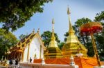 Pagoda At Thai Temple Stock Photo