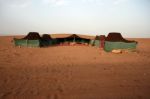 Bivouac Camp, Moroccan Sahara Desert Stock Photo