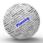 Planning Sphere Definition Means Mission Planning Or Objectives Stock Photo