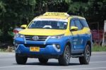 City Taxi Meter Chiangmai, Toyota Fortuner Stock Photo