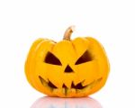 Halloween Pumpkin On White Background Stock Photo