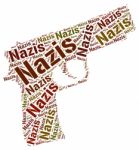 Nazis Word Means National Socialism And Hitlerism Stock Photo