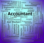 Accountant Job Indicates Balancing The Books And Accountants Stock Photo