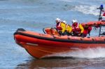 Rnli Lifeboat Display  At Staithes North Yorkshire Stock Photo