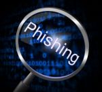 Phishing Fraud Represents Rip Off And Con Stock Photo