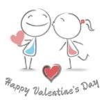 Happy Valentines Day Represents Find Love And Adoration Stock Photo