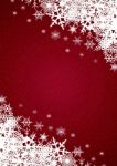 Red Winter Snowfall Background Stock Photo