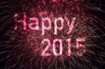Happy New Year 2015 Stock Photo