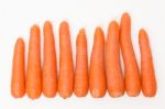 Carrots Isolated On A White Background Stock Photo