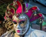 Venetian Mask For Sale At Winter Wonderland In Hyde Park Stock Photo