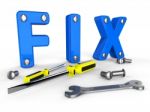 Fix Word Means Mends Mend And Maintenance Stock Photo