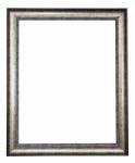 Silver Frame Isolated On White Background Stock Photo