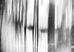 Vertical Black And White Vintage Motion Blur Curtains With Dust Stock Photo