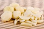 Sliced Potatoes Stock Photo