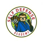 Sloth Karate Self Defense Badge Stock Photo