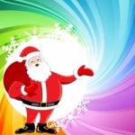 Multicolored Christmas Card Stock Photo