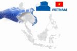 3d Finger Touch On Display Vietnam Map And Flag Stock Photo