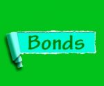 Bonds Word Means Online Business Connections And Networking Stock Photo
