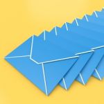 Envelopes Shows E-mail Symbol Contacting Sending Inbox Stock Photo