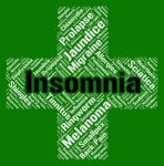 Insomnia Word Means Sleep Disorder And Affliction Stock Photo