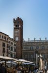 The Gardello Tower In Verona Stock Photo