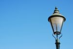 Vintage Lamp Post (blue Sky Background) Stock Photo