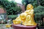 Buddha Statue In Phap Lam Temple, Da Nang, Vietnam Stock Photo