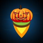 Halloween Pumpkin On Float Land Stock Photo