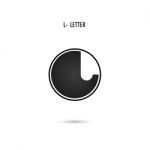 Creative L-letter Icon Abstract Logo Design.l-alphabet Symbol Stock Photo